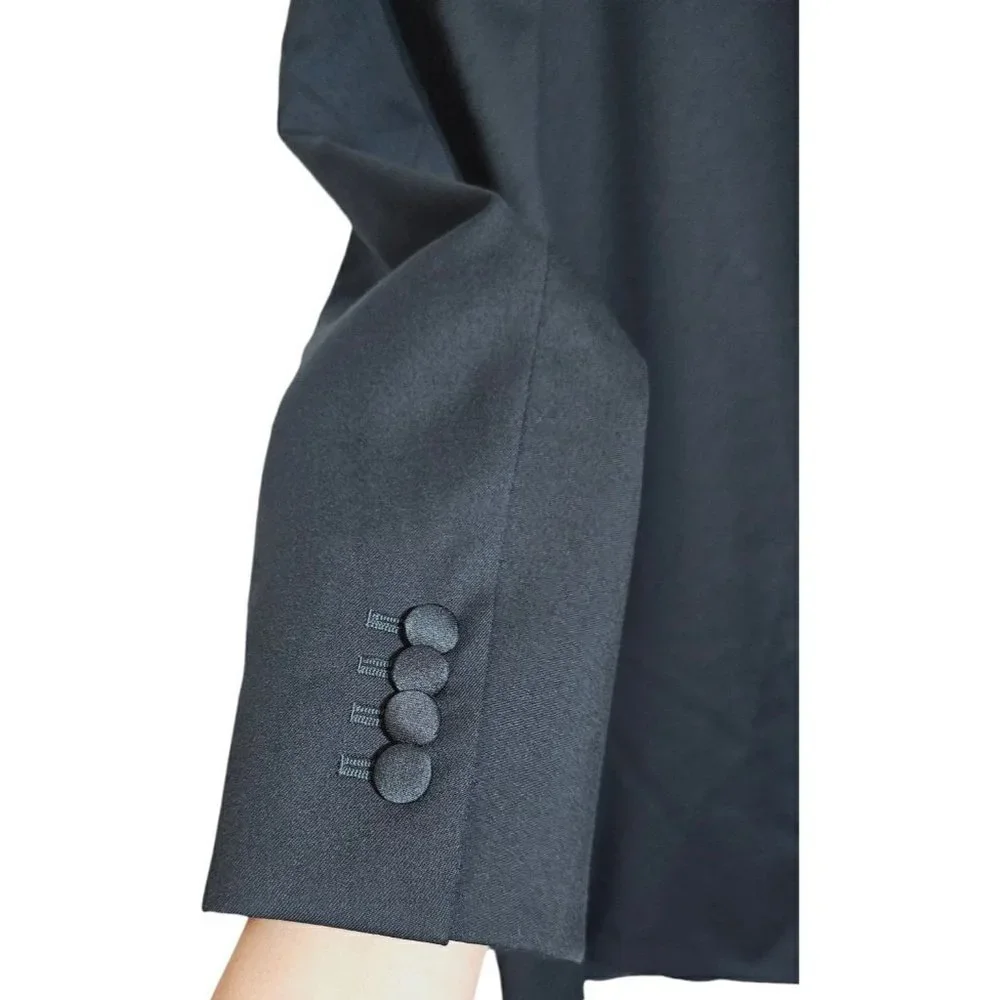 Ermenegildo Zegna MR. SID All Season Twill black wool blazer size EU54R US44R - Picture 6 of 9